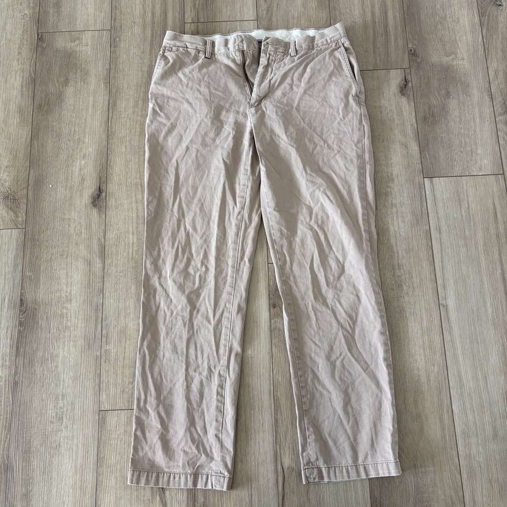 Polo by Ralph Lauren Men's Khaki Chino Pants Classic Fit Straight Leg‎ 34x32
